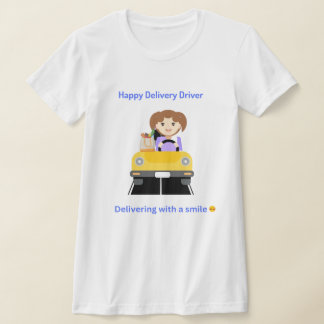 T-shirt Chauffeur de livraison heureux de livrer un t-shir