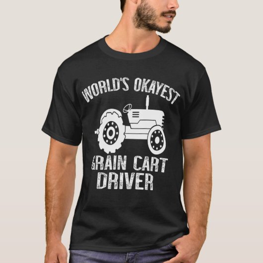 T-shirt Chauffeur de panier à céréales le plus Okayest au  (Devant)