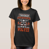 T-shirt Chauffeur de semi-remorque Gif Diesel Trucker (Devant)