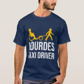 T-shirt Chauffeur de taxi Lourdes (Devant)