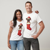 T-shirt Chaussette de Noël Boxer (Unisexe)