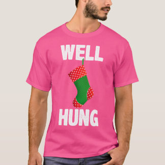 T-shirt Chaussette de Noël drôle bien accrochée Noël offen
