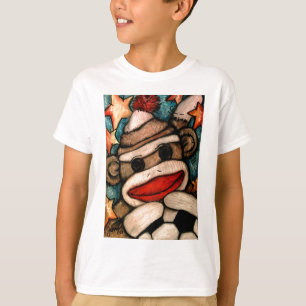 T-shirt Chaussette-heu singe