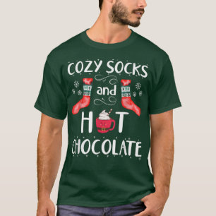 T-shirt Chaussettes Cosy Noël Chocolat Chaud Type De Jour