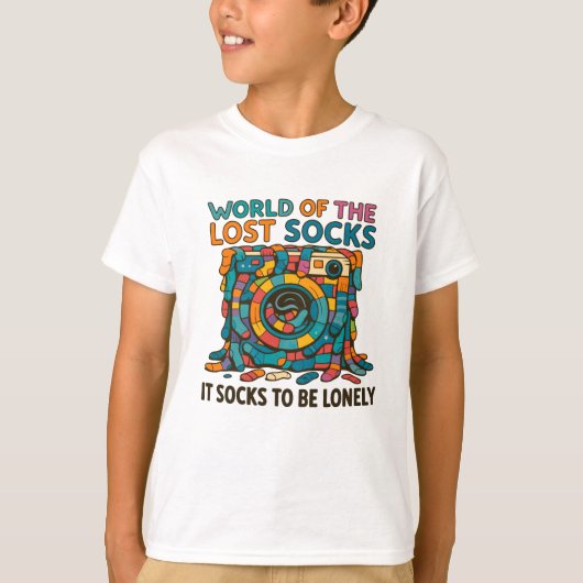 T-shirt Chaussettes Danoises Drôle Monde Manquant Mais Pas (Devant)