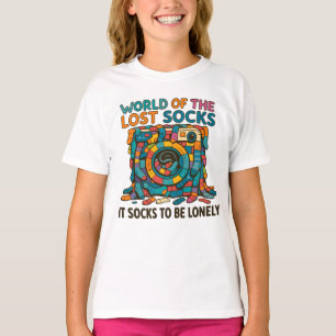 T-shirt Chaussettes Danoises Drôle Monde Manquant Mais Pas