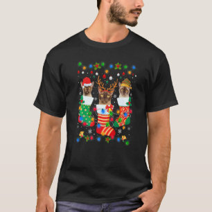 T-shirt Chaussettes de Noël de chaton de chat birman migno