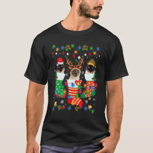 T-shirt Chaussettes de Noël de chaton de chat siamois mign