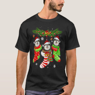 T-shirt Chaussettes de Noël en Laponie finlandaise Arbre L