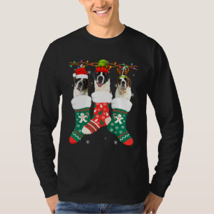 T-shirt Chaussettes de Noël pour chien Bernard Pyjama de