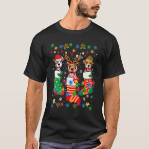 T-shirt Chaussettes de Noël pour Chien Chien Chien Chien M