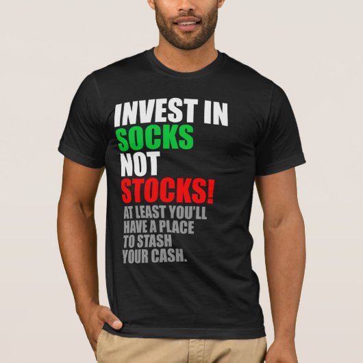 T-shirt Chaussettes, pas stocks… (Devant)