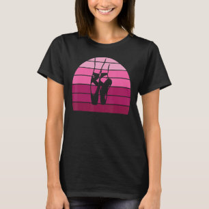 T-shirt Chaussons De Ballet Coucher De Soleil Rose Balleri
