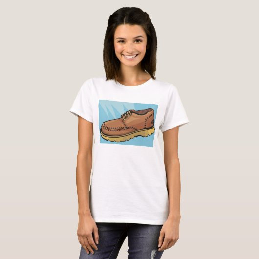 T-shirt Chaussure Brown (Devant entier)