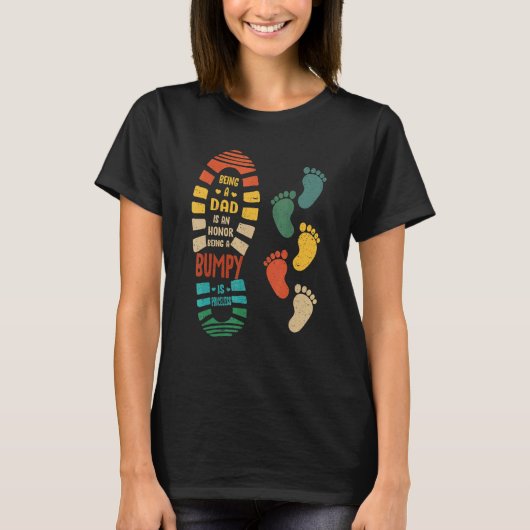 T-shirt Chaussure Bumpy Mens Avec Petites Empreintes (Devant)