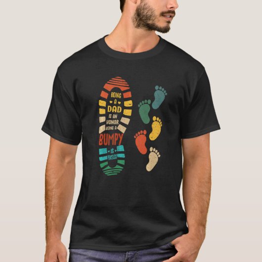 T-shirt Chaussure Bumpy Mens Avec Petites Empreintes (Devant)
