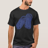 T-shirt Chaussure Crocs Paire bleu cérulean Classic T-shir (Devant)