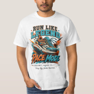 T-shirt Chaussure de course à pied Art Pace Mode Retro Com