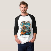 T-shirt Chaussure de course à pied Art Pace Mode Retro Run (Devant entier)
