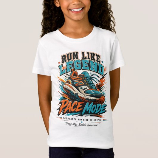 T-Shirt Chaussure de course Art Legend Pace Mode Rétro (Devant)