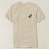 T-shirt Chaussure de course devant poitrine & Affiche de c (Design devant)