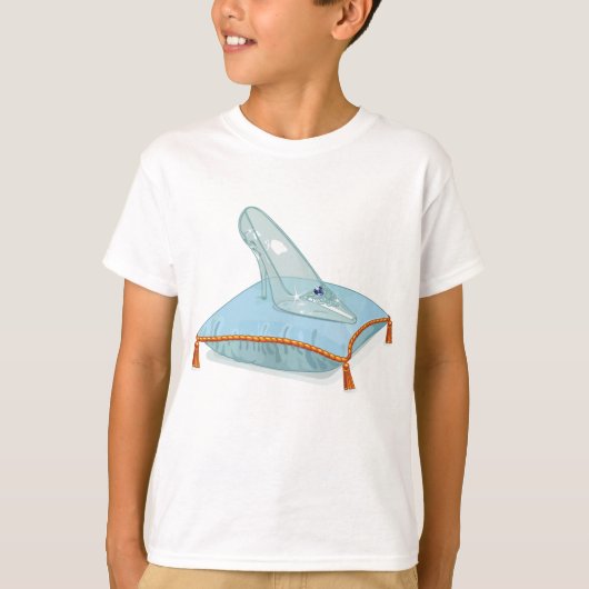 T-shirt Chaussure En Verre Sur Un Coussin (Devant)