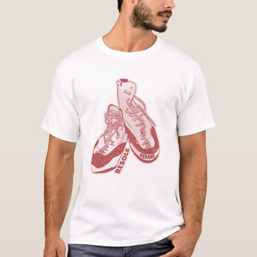 T-shirt Chaussure escalade de roche (Devant)