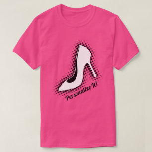 T-shirt Chaussure Retro à talon élevé