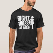 T-shirt Chaussures À Droite Pour La Vente Amputation En Fa (Devant)