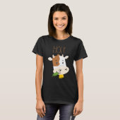 T-shirt Chaussures Animaux De La Ferme De Vaches (Devant entier)