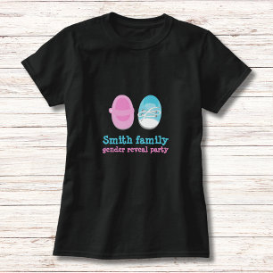 T-shirt chaussures bébé personnalisées genre révéler T-shi