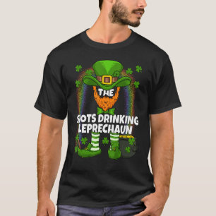 T-shirt Chaussures Boire Leprechaun Correspondant Jour de 