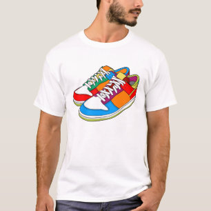 T-shirt Chaussures colorées