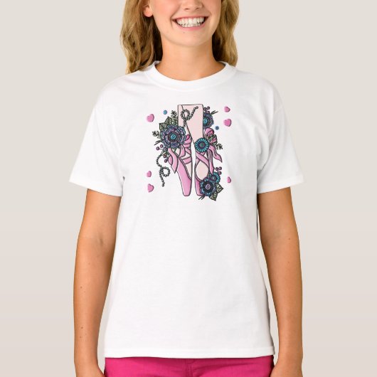 T-shirt Chaussures de ballet (Devant)