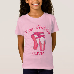 T-Shirt Chaussures de ballet Ballerina Danse Joyeuse Fille