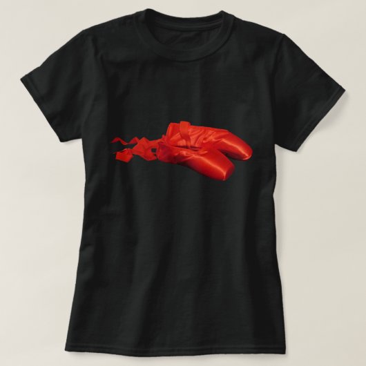 T-shirt Chaussures de Ballet Rouge (Design devant)