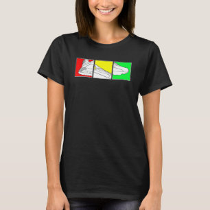 T-shirt Chaussures De Basket Tendance Avec Couleurs Rasta 