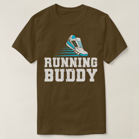 T-shirt Chaussures De Course Et De Course Sur Le Terrain (Design devant)