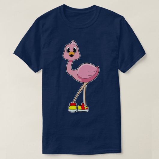 T-shirt Chaussures de Flamant rose (Design devant)