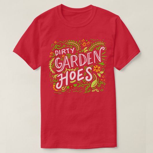 T-shirt Chaussures de jardin sales (Design devant)