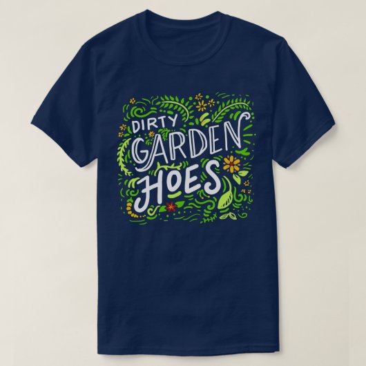 T-shirt Chaussures de jardin sales (Design devant)