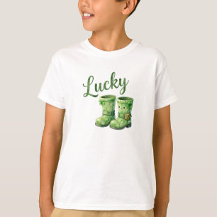 T-shirt Chaussures de Leprechaun Chanceuses pour la Saint-