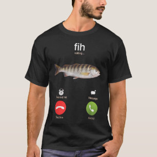 T-shirt Chaussures Fih Poisson Drôle Memes Poisson Mal Ort