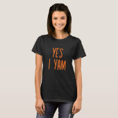 T-shirt Chaussures Ma Pomme De Terre Douce J'Ai Mis Thanks (Devant entier)