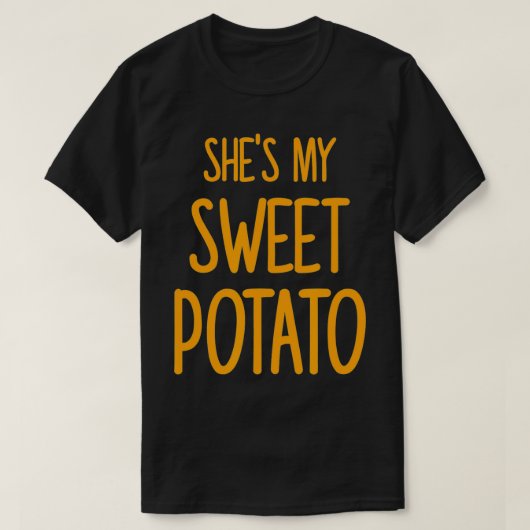 T-shirt Chaussures Ma Pomme De Terre Douce J'Ai Mis Thanks (Design devant)