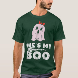 T-shirt Chaussures Mon Boo Mignonne Couple Halloween Costu