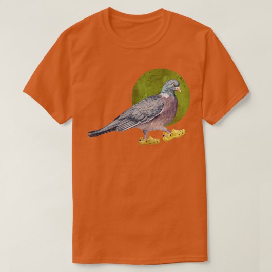 T-shirt Chaussures Pigeon In gris (Design devant)