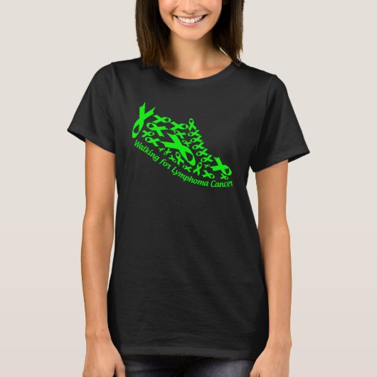 T-shirt chaussures pour cancer lymphatique (Devant)