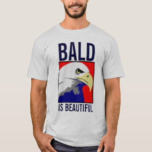 T-shirt Chauve est la belle chemise d'Eagle d'Américain
