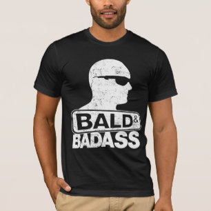 T-shirt chauve et badass